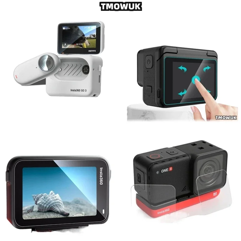 

Anti - Abrasion Hard Tempered Glass Screen + TPU Lens Protector For Insta360 ACE Pro AcePro 2