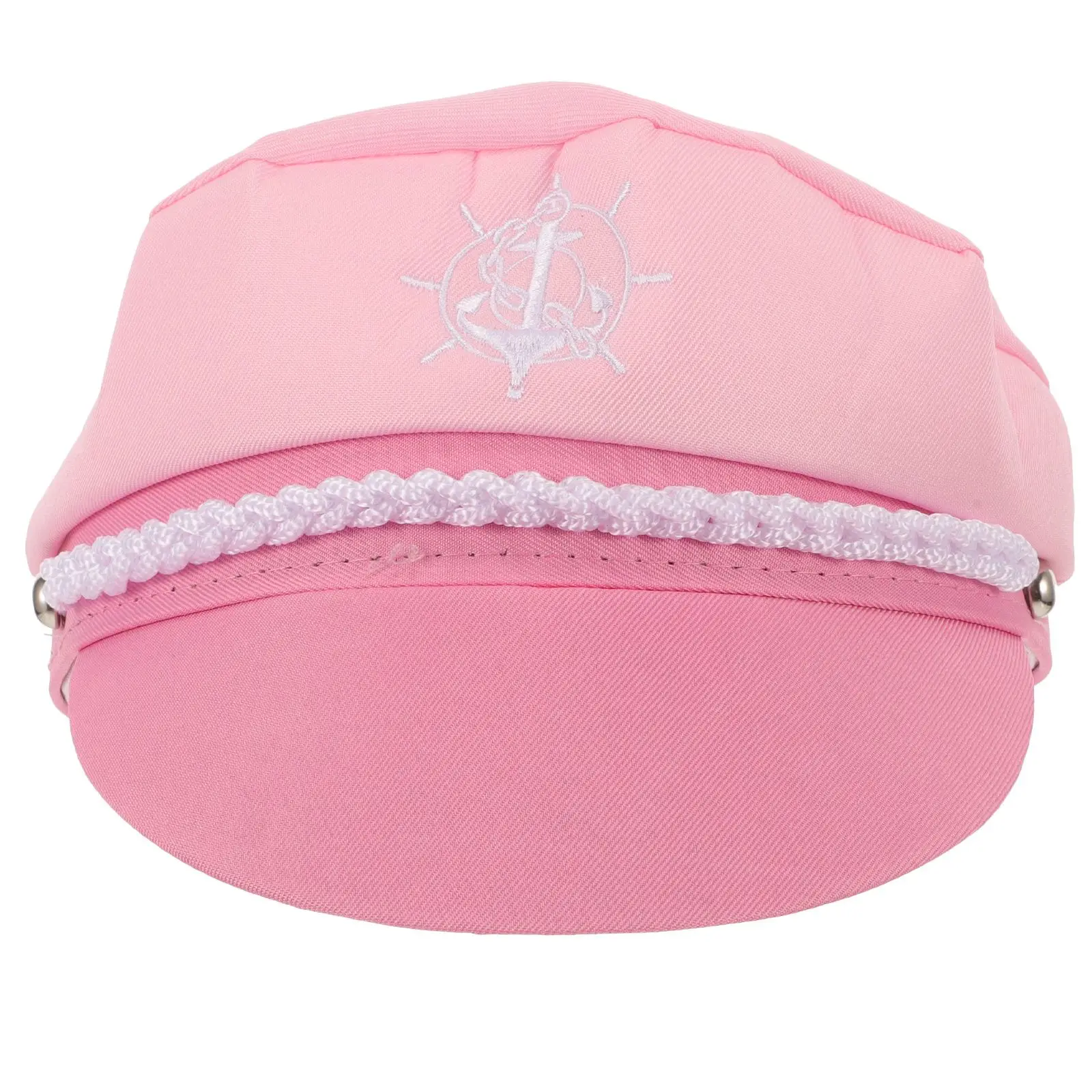 

Pink Sailor Captain Hat 58cm Adjustable Stylish Fashionable Design for Yacht Vacation Party Supplies Costume Accessories
