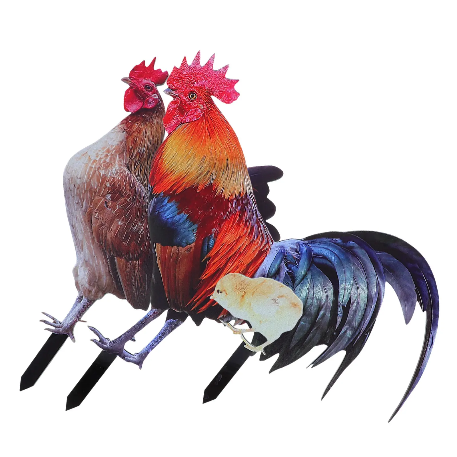 

Набор из 1 шт. Декоративная акриловая фигурка курицы для сада и двора, уличное украшение для газона, табличка для сада, декоративный элемент в виде животного