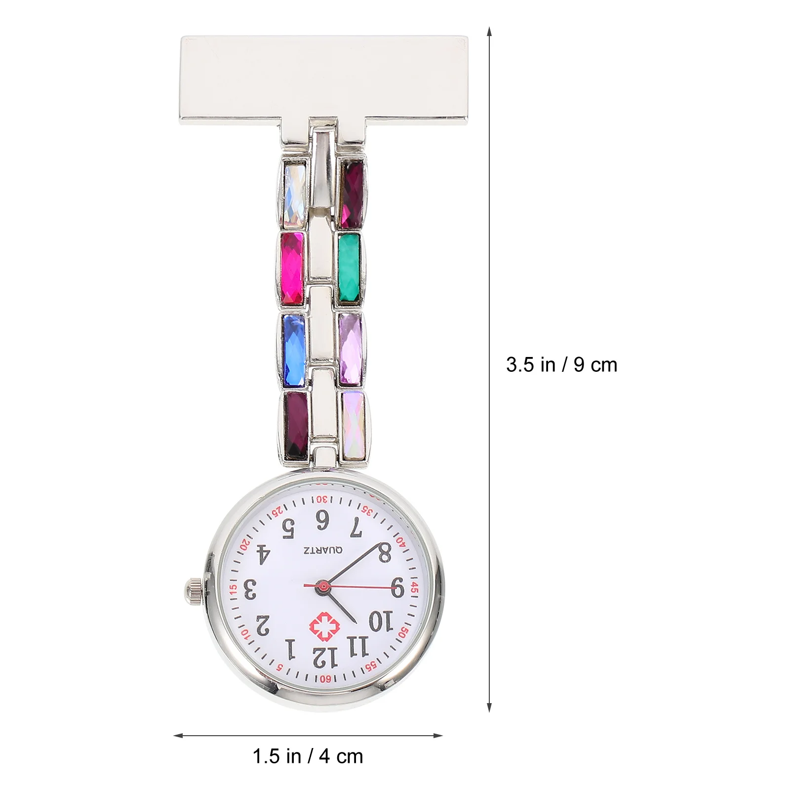 

Nurse Fob Watch Unique Shape Delicate Decoration Easy Wear Stable Buckle Nursing Pocket Watch for Professional Use