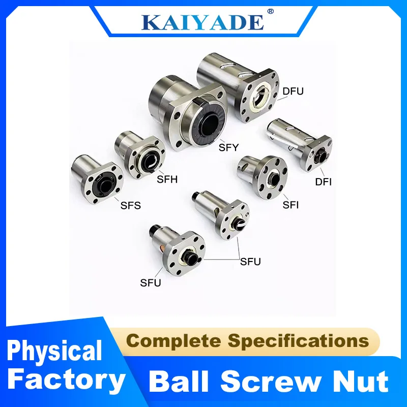 

SFU1204 1604 1605 2004 2005 2010 2505 2510 3205 3210 BallScrew BallNut CNC DIY Carving Machine Parts Double Nut Carving Machine
