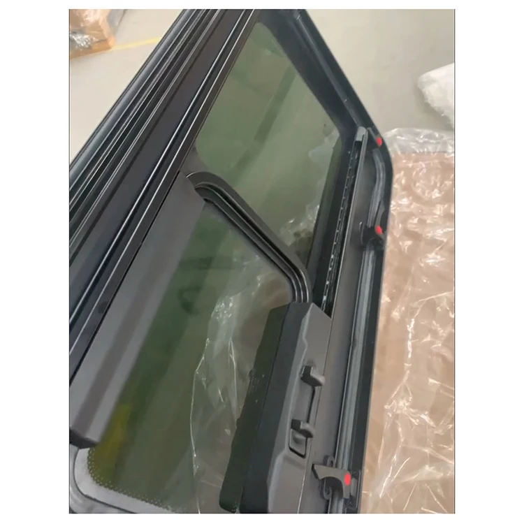 Gold Seller Caravan Window Aluminum Alloy Frame Tempered Glass with Sliding and Pop Out Function Rv  Window
