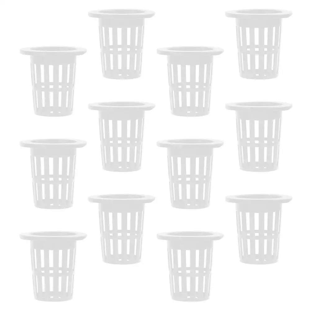 

50 Pcs Planting Basket Hydroponic Growth Baskets Net Pot Plastic Nursery Cups Hydroponics