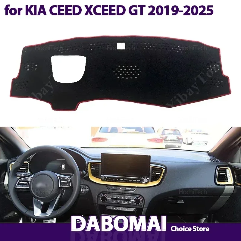 

Чехол на приборную панель, коврик для приборной панели, коврик, накидка, одеяло для KIA CEED XCEED GT 2019 2020 2021 2022 2023 2024 2025