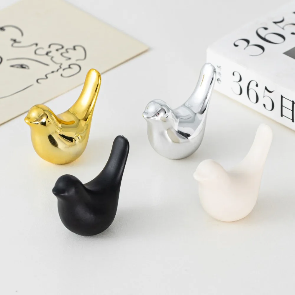 Figura de pájaro, estatua de animal de cerámica nórdica dorada, joyería, decoración del hogar, decoración de mesa de salón, escultura, adorno, accesorios de interior