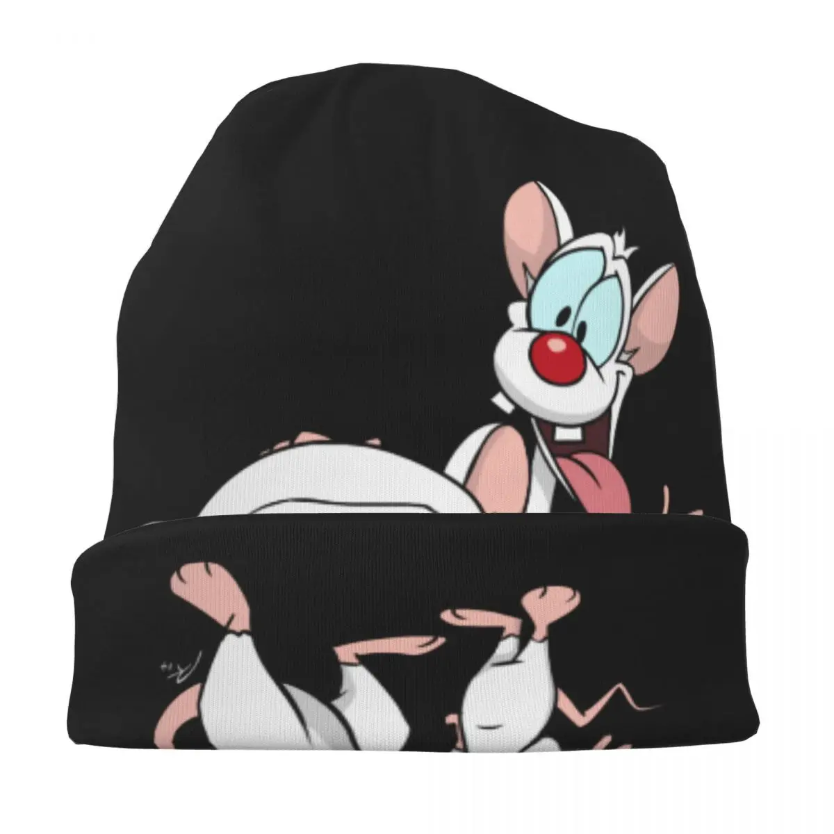 Męski mały i mózgowy kapelusz luźna czapka Beanie Merch New Arrival Anime wielofunkcyjna czapka z dzianiny