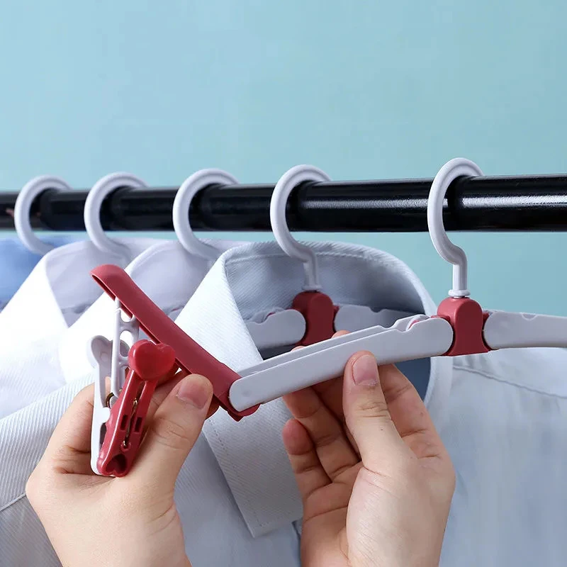 Multi-Function Opening, Military Training, Dormitory, Travel Must-have Coat Hanger Foldable Hanger Clip