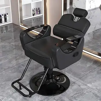 Luxury Beauty Barber Chair Designed Salon Reclinable Portable Barber Chair Swivel Hidraulic Cadeira De Barbeiro Salon Furniture - Image 4