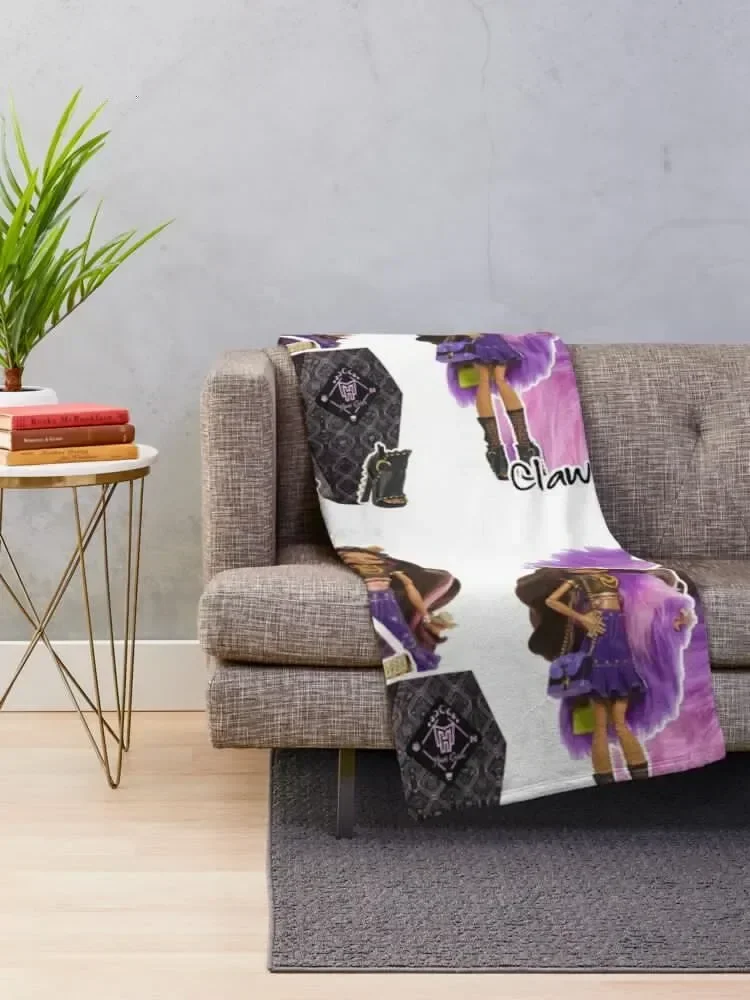 Clawdeen Wolf Haunt Couture Throw Blanket Picnic Luxury Blankets