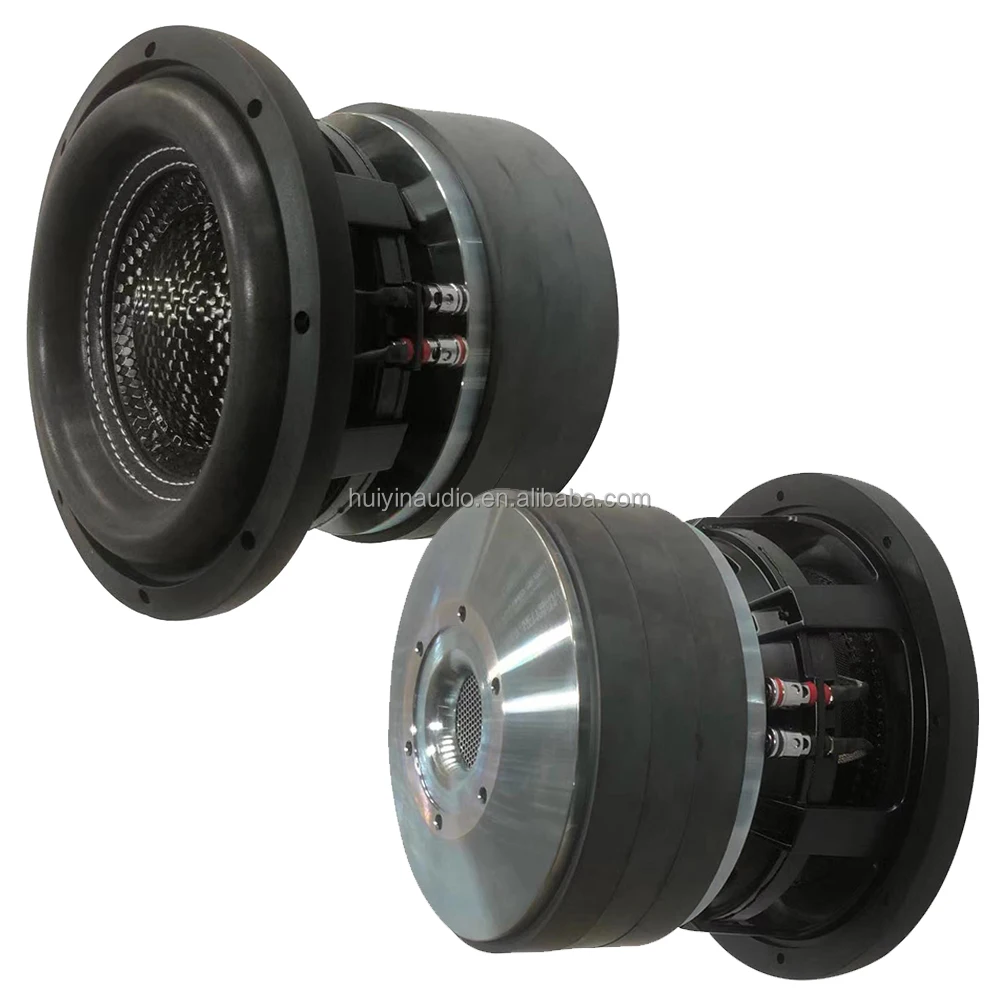 1000W RMS 3-inch VC Carbon Fiber High Foam Car Subwoofer For Automotive Competition, OEM Ready, 875-019E-X, 8-inch Black