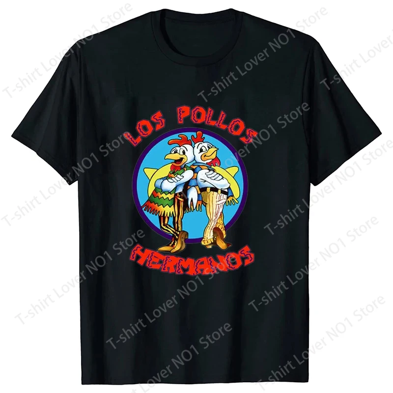 Summer Men's Short Sleeved  Breaking Bad LOS POLLOS Chicken Brothers Printed Casual T-shirt for Women Men High Quality t shirts