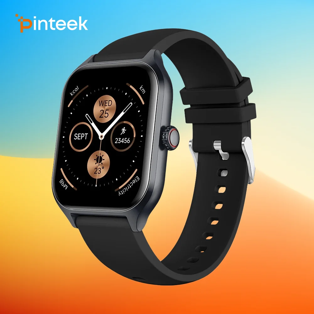 

Pinteek Smart Watch for Women Blueteeth Answer/Make Call Reminder , Fitness Tracker Waterproof Smartwatch World Clock lots Face