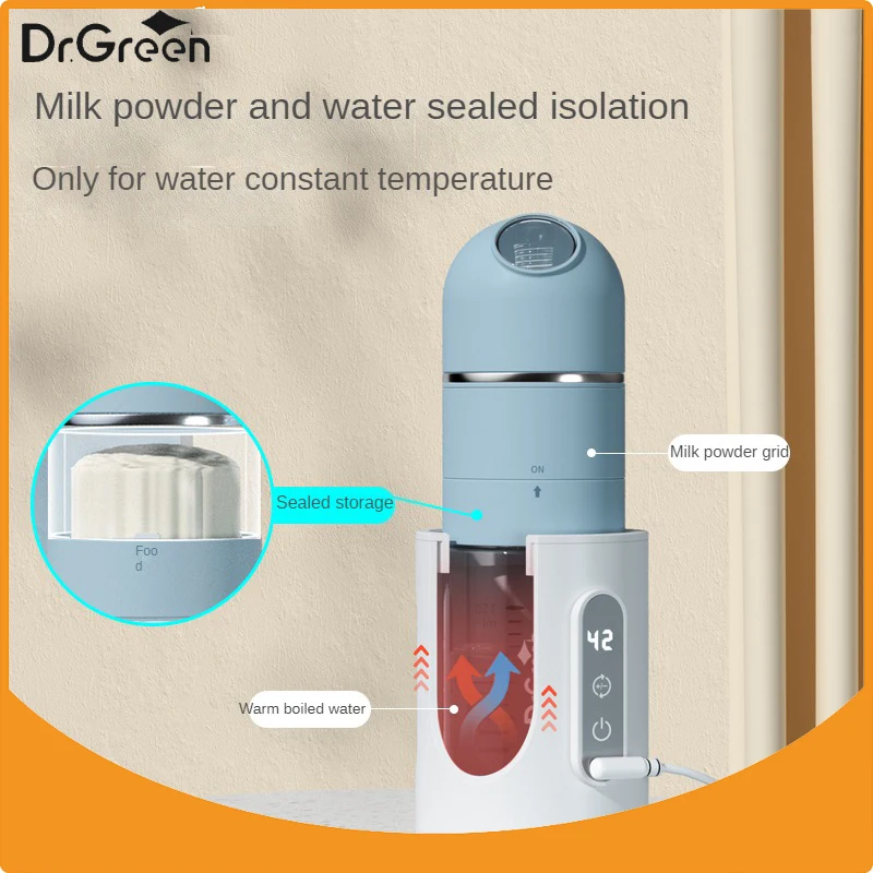 

Dr.Green 4S Thermostatic Newborn Baby Bottle Wide Mouth PPSU 180mL/240mL Sealed isolation Fast milk filling Removable/Washable