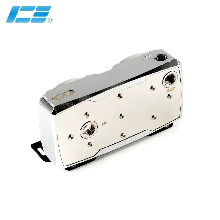 IceMan Cooler double D5 water pump serial pump cover, all copper electroplating model, support Ouku EK water cooling pump