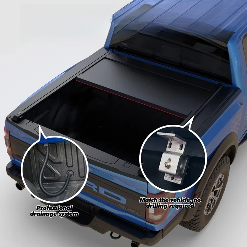 Remote Retractable Roller Shutter Lid Electric Hard Trunk Bed Cover Truck Tonneau Covers