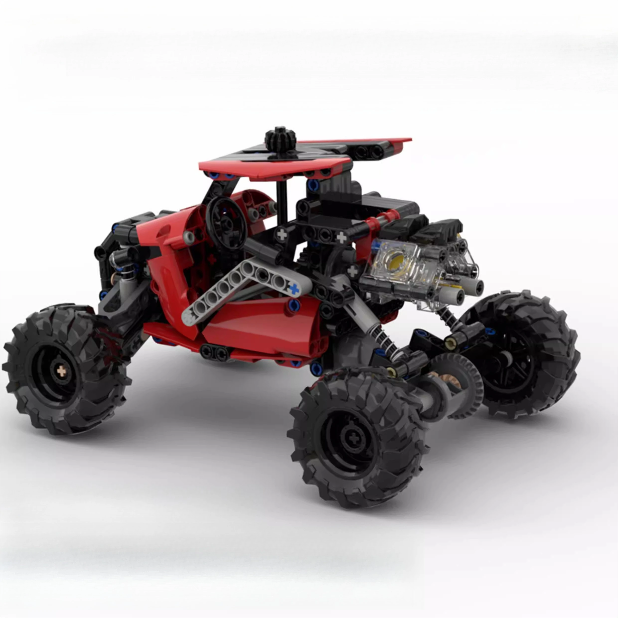 

Конструктор MOC «Пляжный багги» с цилиндром и амортизатором, модель-головоломка, игрушка для мальчиков, подарки