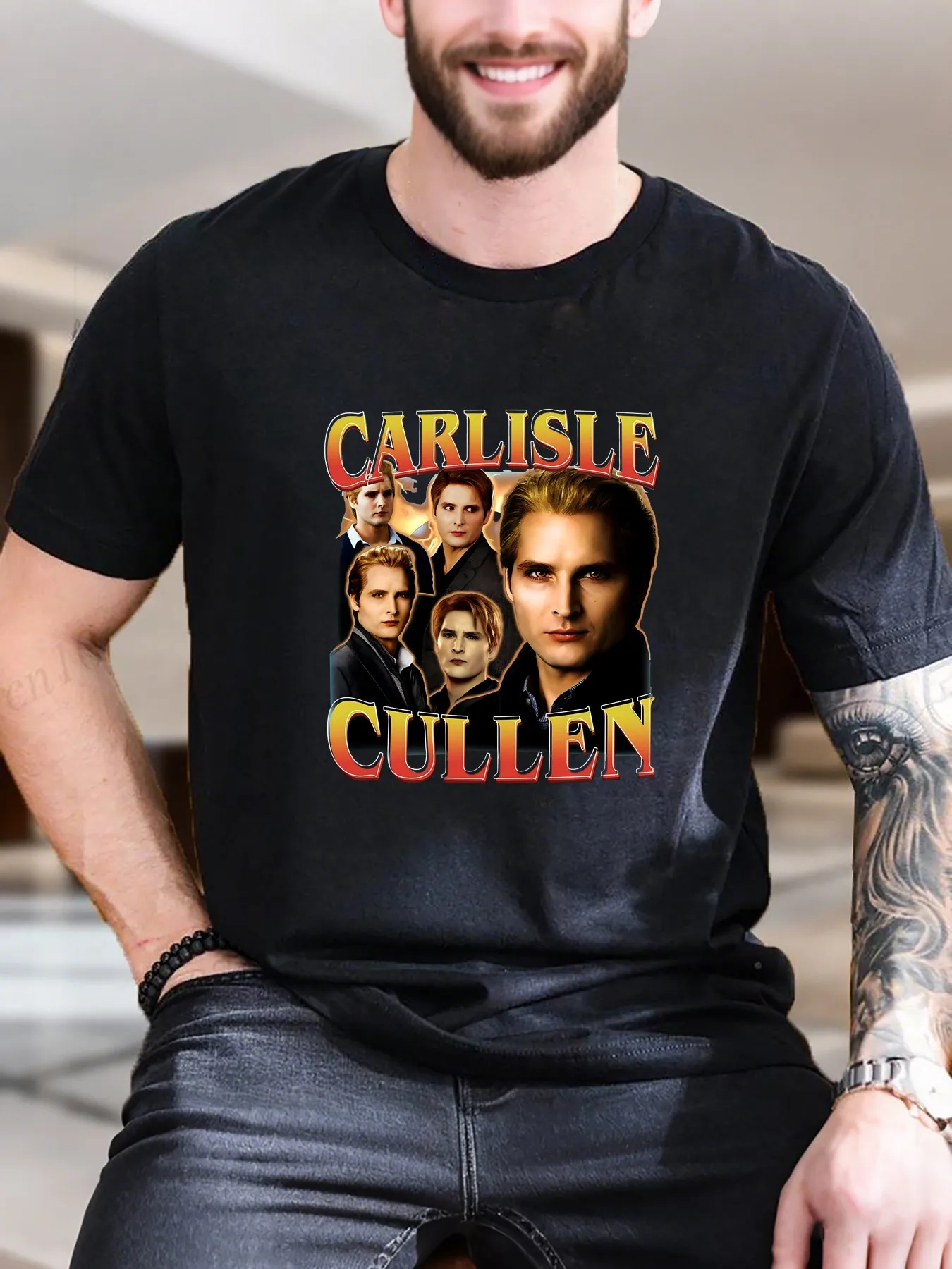 

New Arrival Fashion Carlisle Cullen Heavyweight Hot Sale Vintage Funny Fashionable Men's T-Shirt