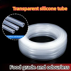 Food Grade Clear Transparent Silicone Rubber Hose ID 0.51 2 3 4 5 6 7 8 9 10 mm O.D Flexible Nontoxic Silicone Tube 1 Meter