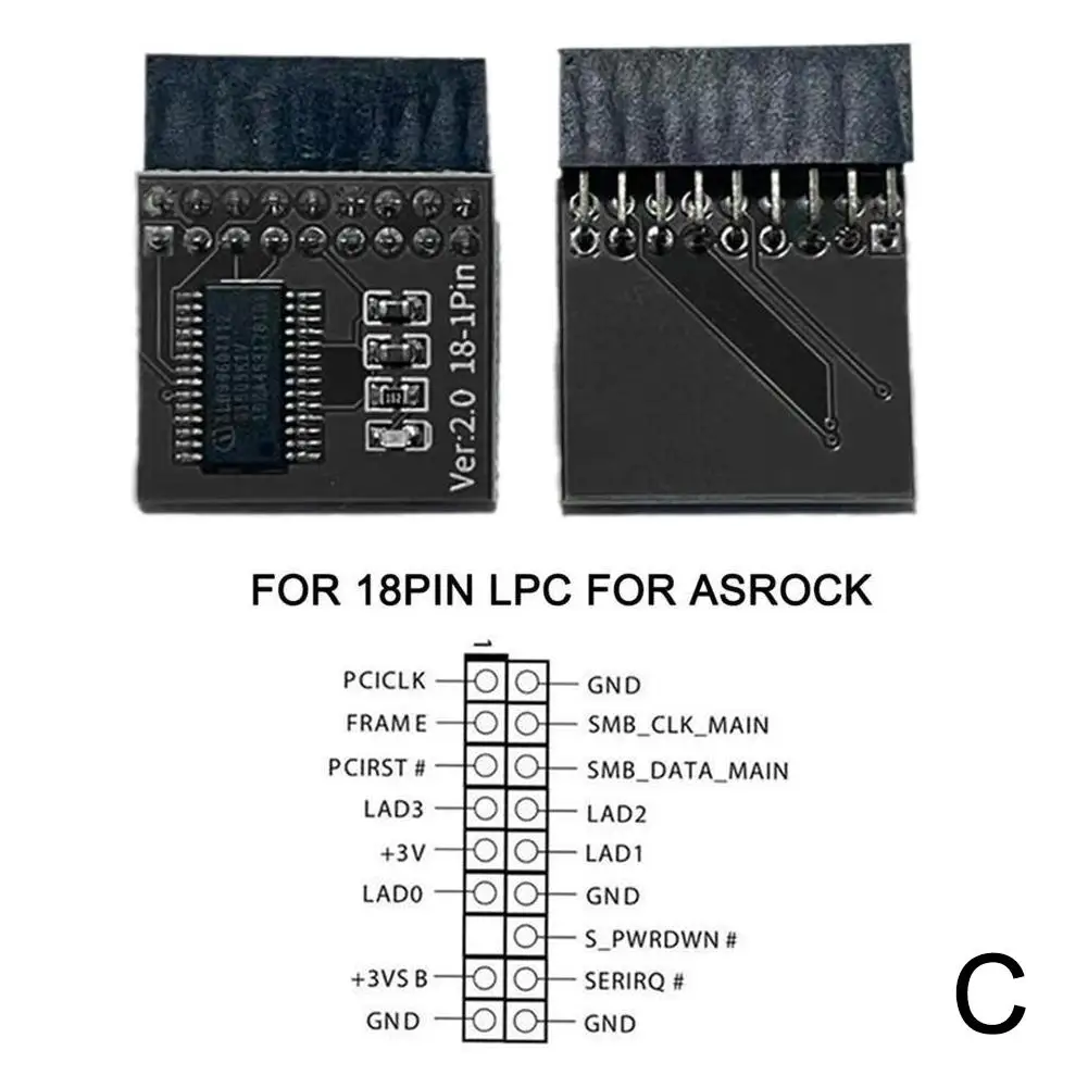 TPM 2.0 Modul Verschlüsselung Sicherheitsmodul Remote-Karte unterstützt 12 14 18 20 Pin für ASUS/MSI/GIGABYTE Multi-Marken-Motherboard – Detail 21