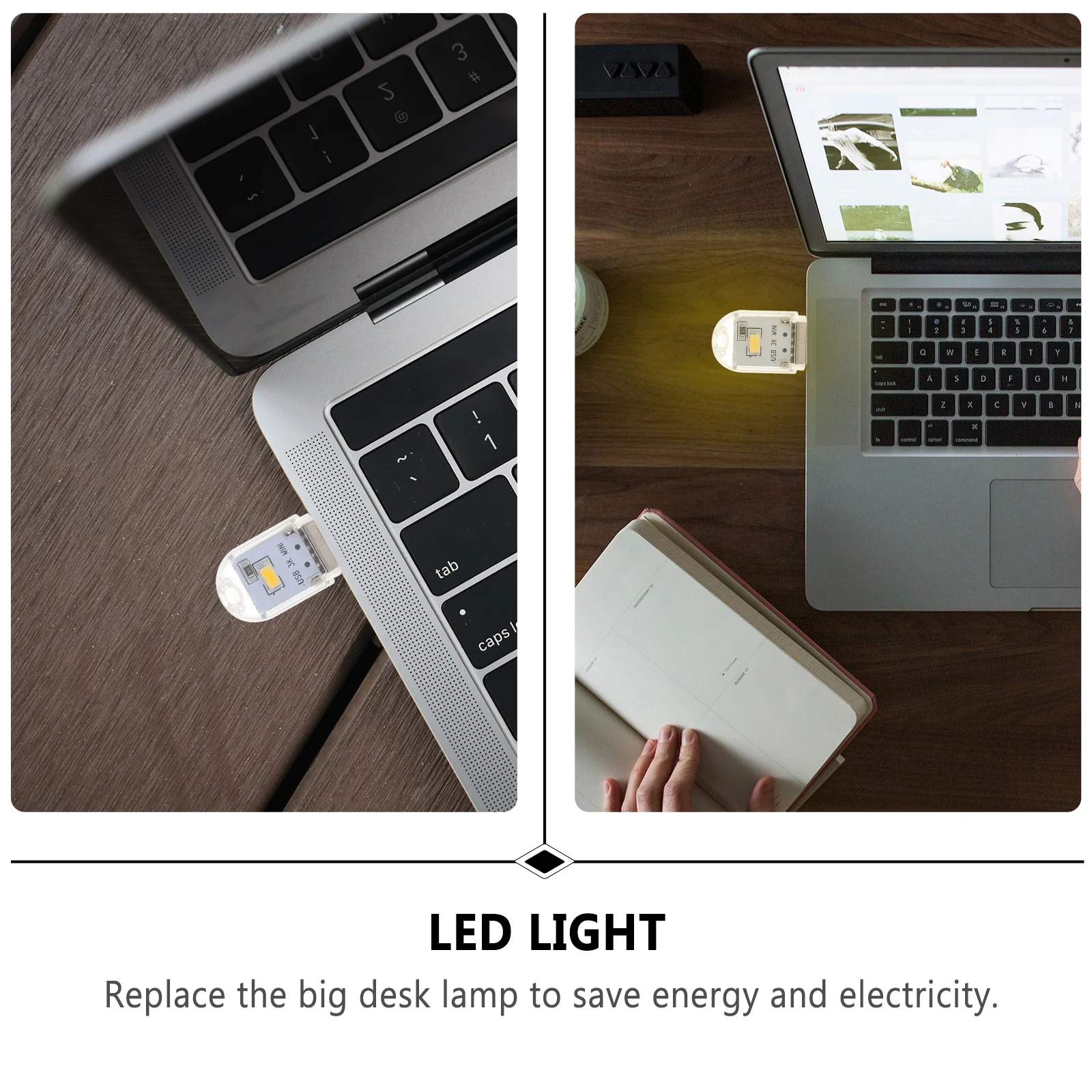 

8 Pcs Bedside Night Light Type-c Atmosphere for Car Indoor Plastic Ambient Lighting Interior