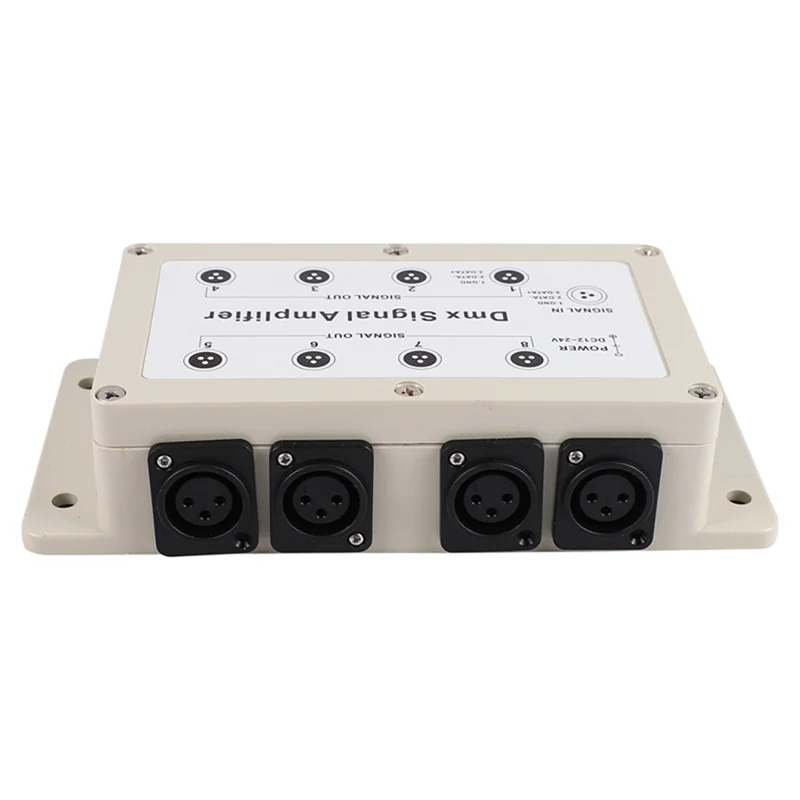 DC 12–24 V 8-Kanal-Ausgang Dmx Dmx512 LED-Controller Signalverstärker Splitter-Verteiler für Heimausrüstung