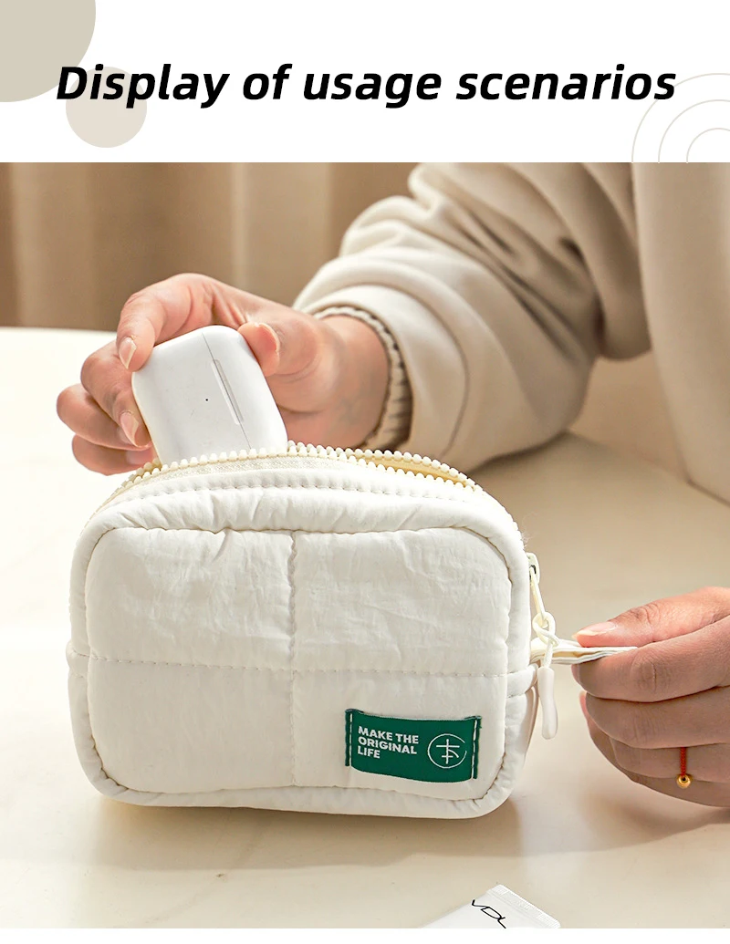 Unverzichtbare wasserdichte Kosmetiktasche aus Nylon für Reisen, eine Aufbewahrungstasche für verschiedene Gegenstände, eine Kulturtasche und eine Gepäckaufbewahrungstasche – Detail 9