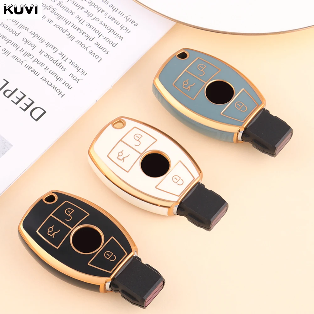 

Fashion TPU Car Smart Key Case Cover Shell For Mercedes Benz A C E S Class GLS GLA GLK GLC CLS CLA W204 W221 W212 W205 W176 W463
