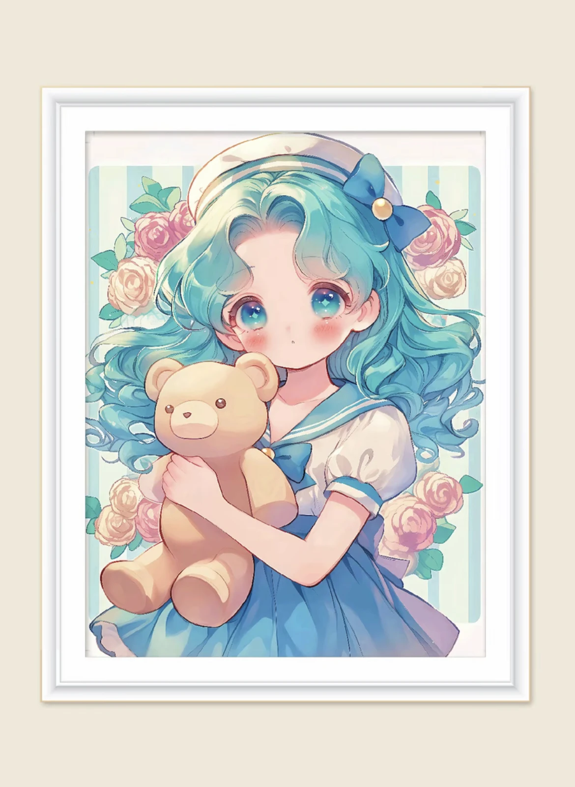 Cartoon Girl With B… - image