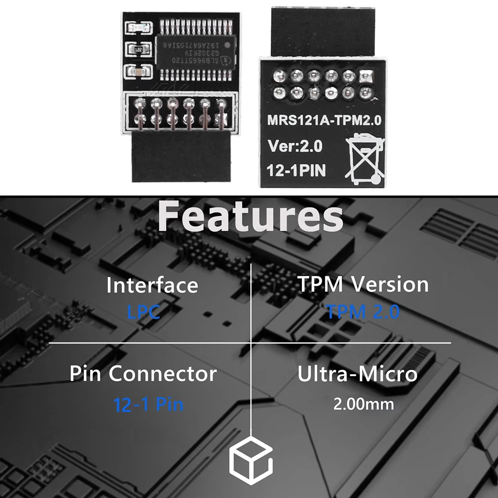 TPM 2.0 Encryption Security Module SATA Remote Encryption Security Module Replacement Parts for Gigabyte Motherboard Win11