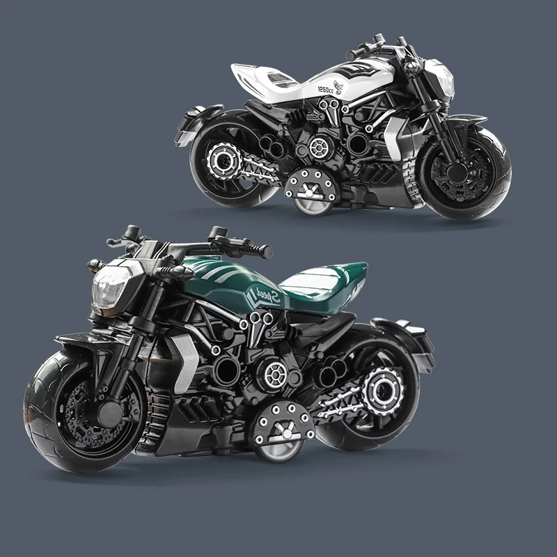 

Realistic Alloy Motorcycle Model Boys' Racing Pull Back Toy Bike Non-Toxic Eco-Friendly Kids' Birthday Gift Family Desktop Decor
