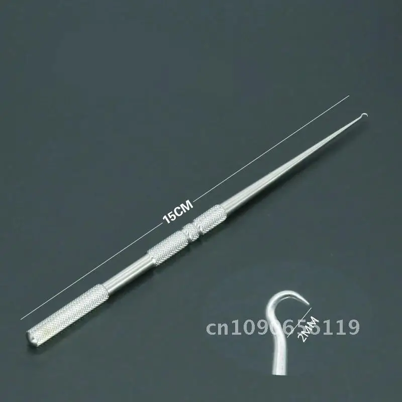 1pcs Surgical Wire Hook Stainless Steel Eyelid Tool Beauty Plastic Surgery Surgical Instrument sharp head pull hook