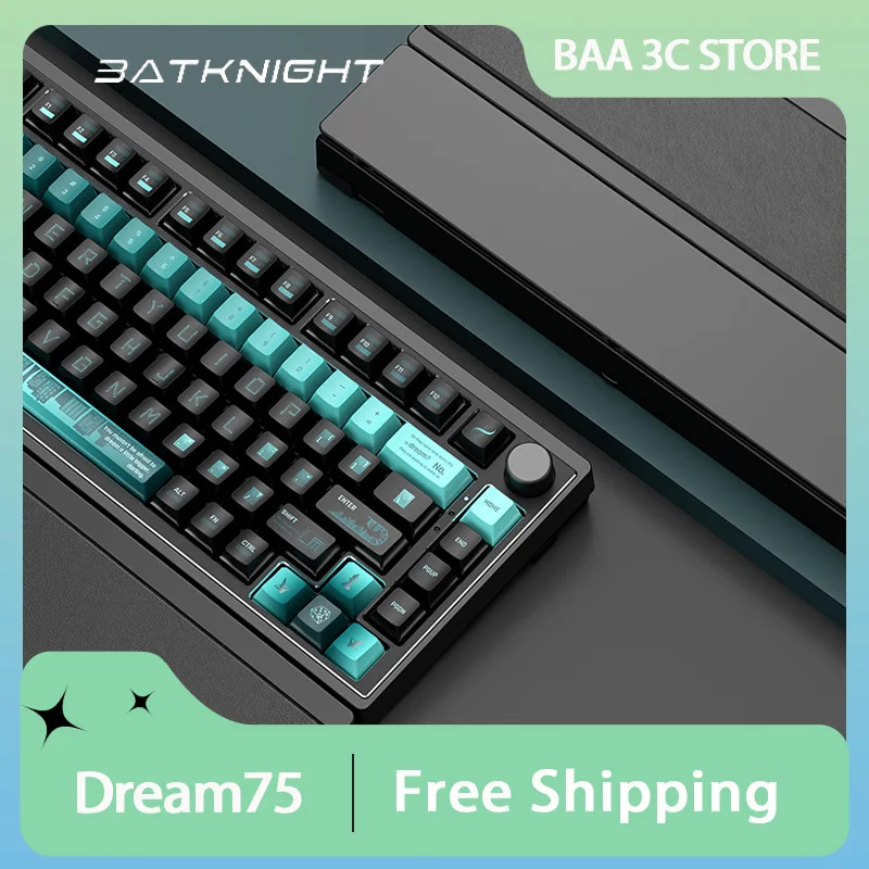 

Batknight Dream75 Клавиатура с магнитным переключателем Hi-Fi Звук Игровой киберспорт Эргономичный механический RGB с возможностью горячей замены Поддержка MT DKS SOCD