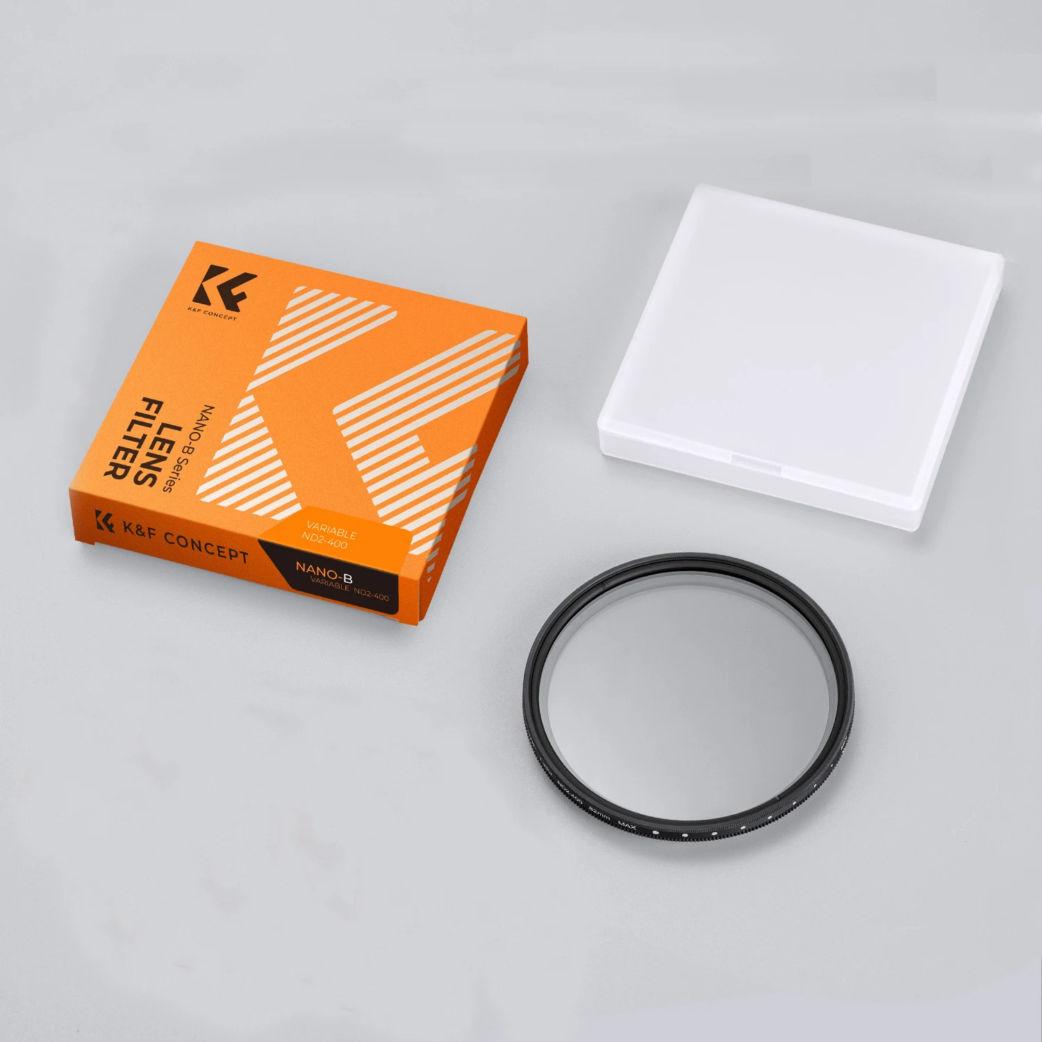 K&F Concept Variabel ND2-ND400 ND-filter 9-stops instelbaar 37/40,5/43/49/52/55/58/67/77/82 mm cameralensfilter met neutrale dichtheid
