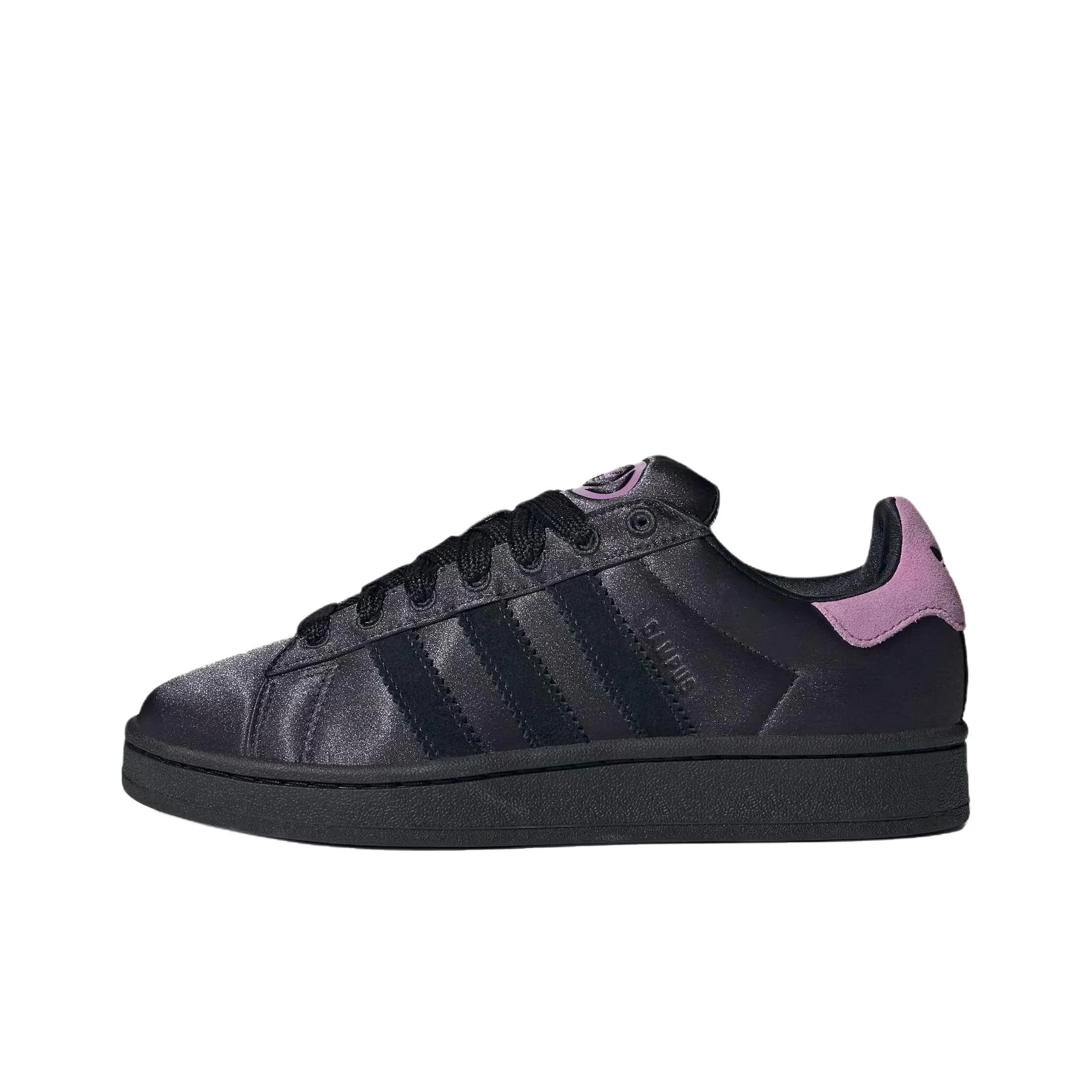 Adidas Originals CAMPUS 00s Textile, Leather Abrasion Resistant Low top Skateboard Shoes Women's Carbon Black JQ8327