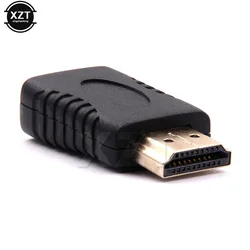 Banhado a ouro para adaptador Mini HDMI-compatível, macho para fêmea conversor para HDTV Full 1080p HDTV filmadora