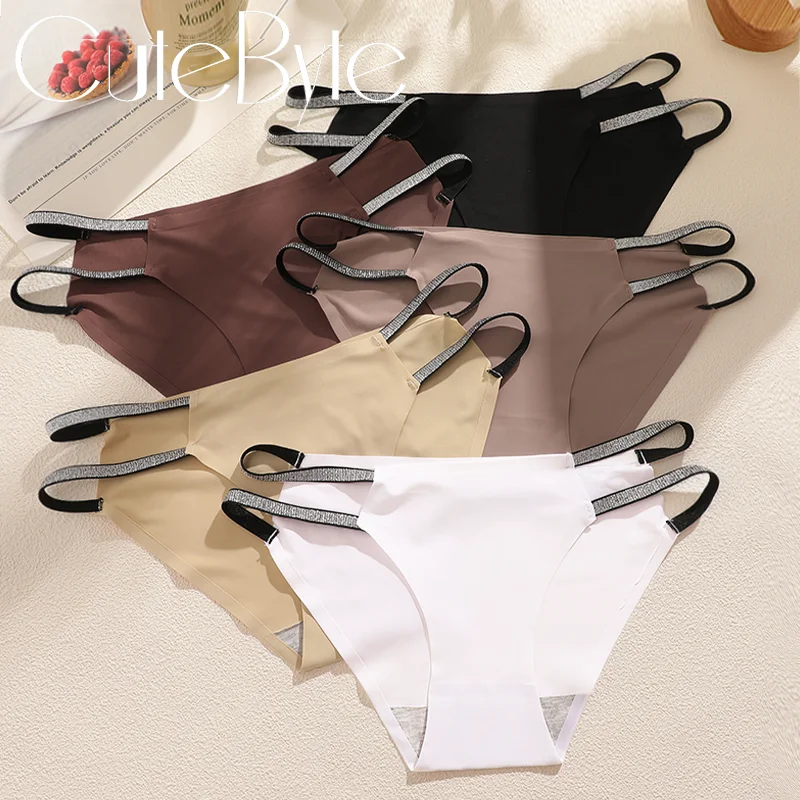 Sexy Panties Women Double Thin Belt S-XL High Waist Thong Hollow Out Underwear Thongs Women Sexy Ladies Panties Women