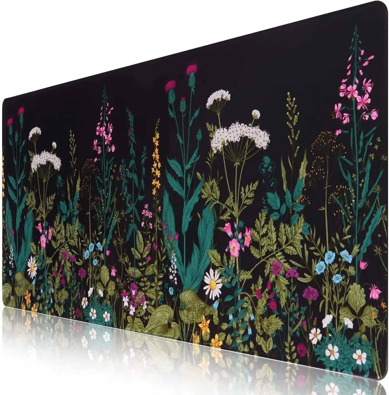 

Desk Mat 35.4x15.7in Extended Mouse Pad with Stitched Edges, Large Desk Pad for Keyboard and Mouse, Waterproof Desk Protector