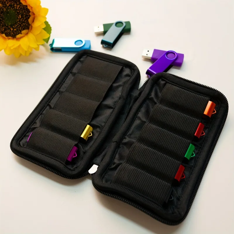 

Органайзер-сумка для USB-флешек, чехол-держатель для флеш-накопителей и мелких электронных аксессуаров