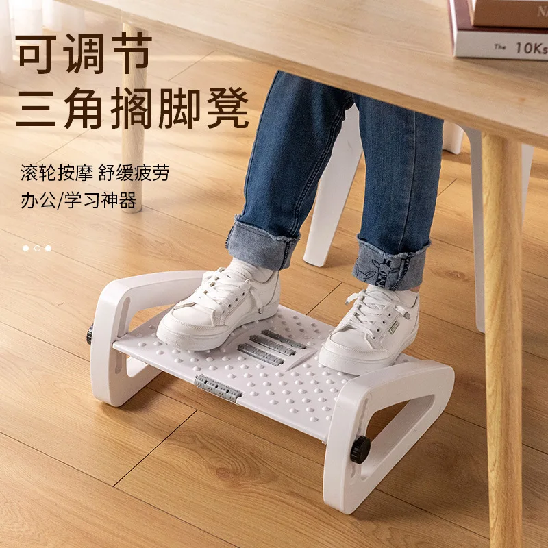 

Portability Foot Rest Under Desk Footrest Ergonomic Foot Stool With Massage Rollers Foot Rest For Home Office Work Fast Ship