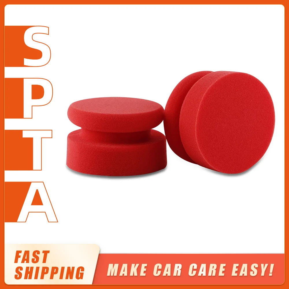 

(Single Sale) SPTA Hand Waxing Sponge Rubbing Compound Applicator Car Beauty Waxing Pad Auto Paint Care Polishing Sponge Pad