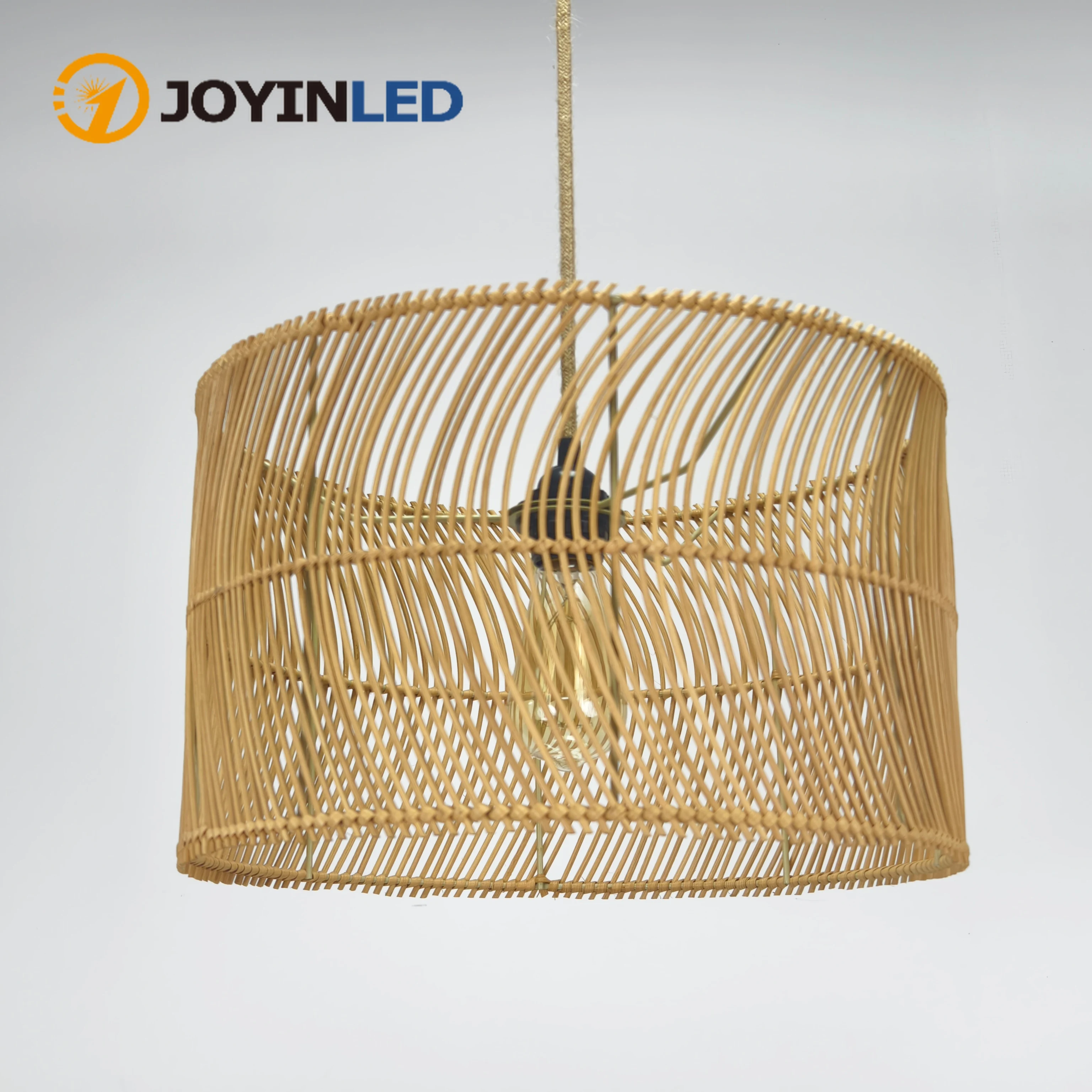 

40cm Vine Art Weaving Pendant Lights Personalized Creative Water Ripple Chandelier Homestay Restaurant Rattan Woven Hanging Lamp