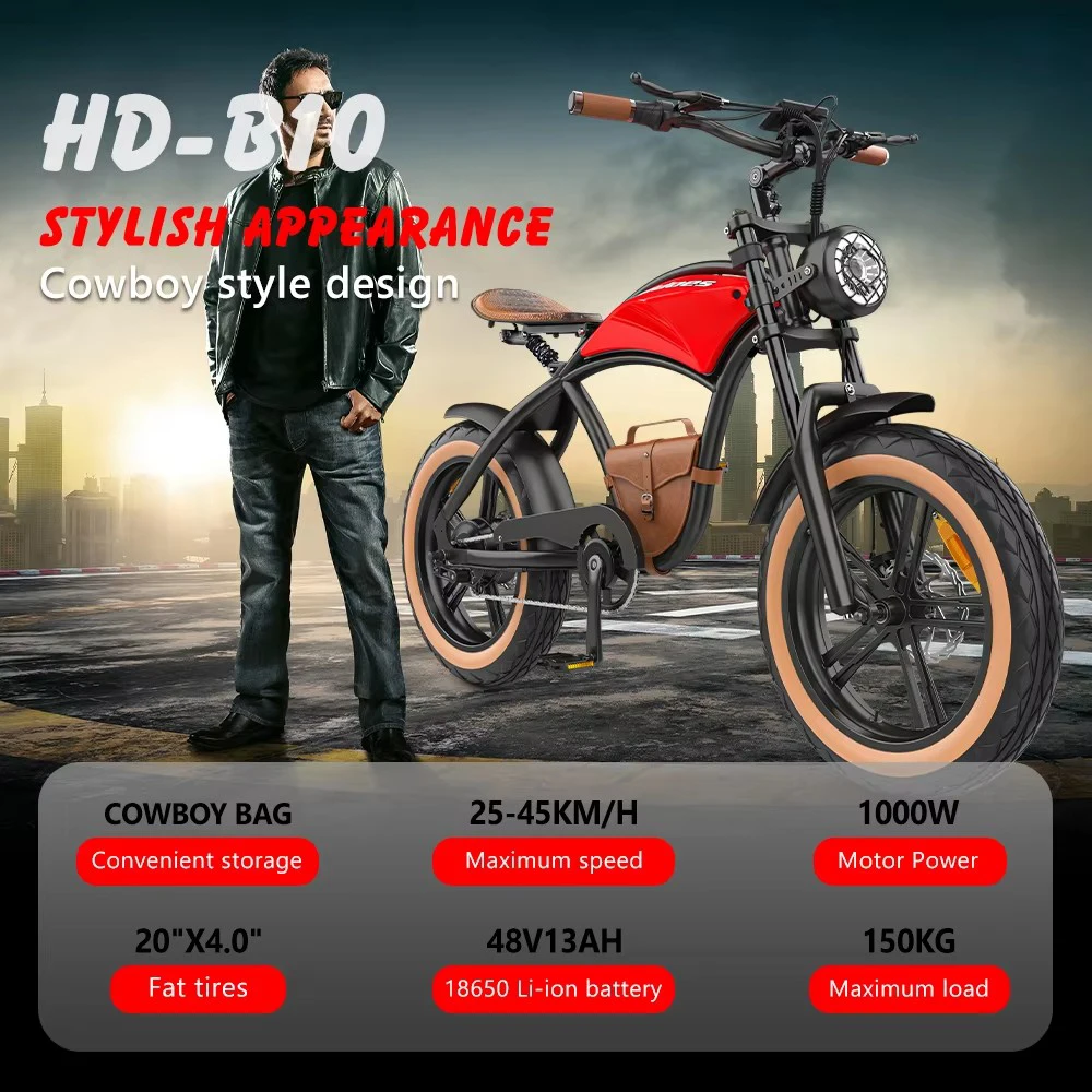 UK US EU Stock Cheap e bike Hidoes B10 hot selling Emtb Retro 48v 13Ah battery 1000w electric bicycle electric mountain bike