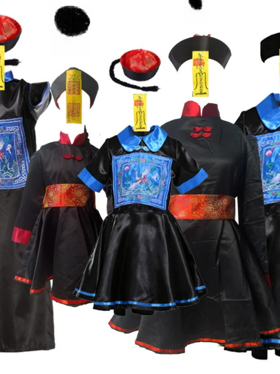 Neues Halloween-Zombie-Rollenspiel-Kostüm für Kinder, Bühnenaufführungs-Outfit, passende Eltern-Kind-Kleidung, lustiges Themen-Ensemble