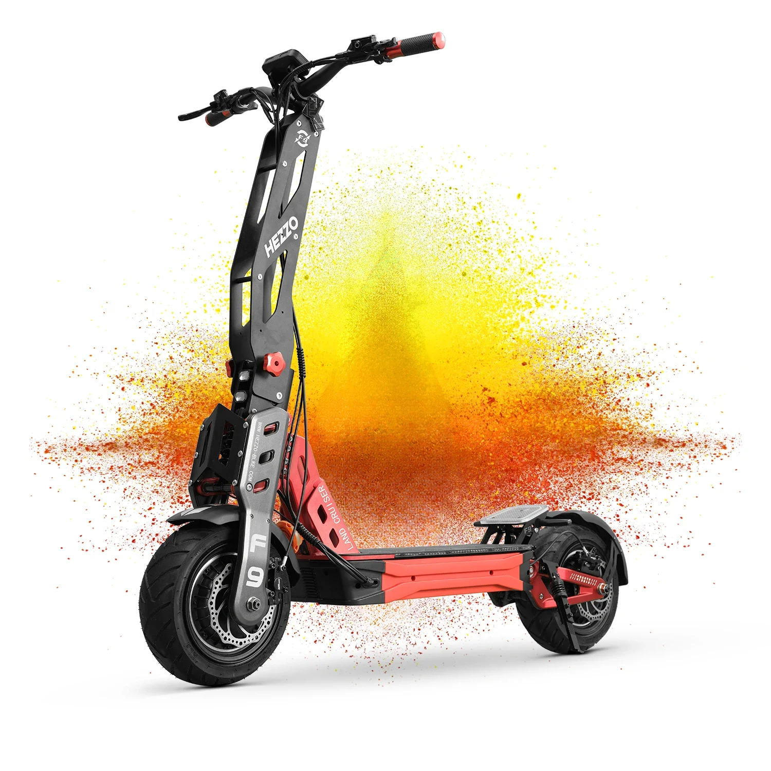 HEZZO EU Warehouse Escooter 60v 8000w Dual Motors Powerful 90Km/h Electric Scooter Fat  Foldable 40Ah NFC Off Road Scootercustom