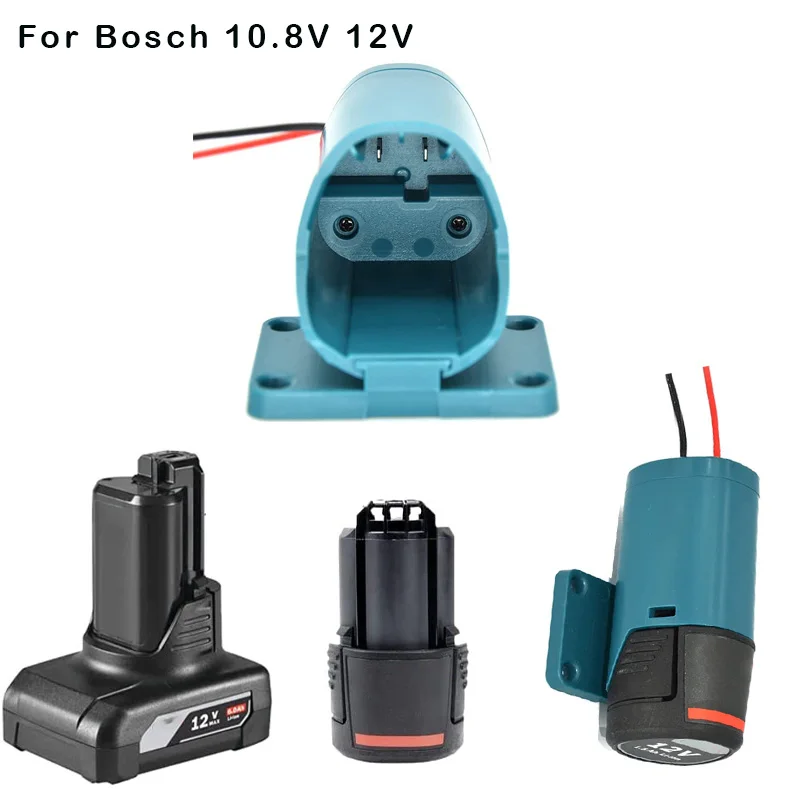 Adapter for Bosch 10.8V 12V Output Converter Lithium Battery DIY Power Wheels Adapter Dock Connector With 14AWG Wires