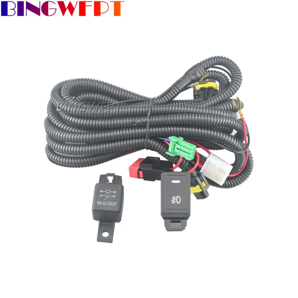 Fast Delivery For H11 Fog Lamp For Suzuki SX4 Grand Vitara Alto Swift 3 JiMmy Fjignis 2 Wiring Harness Wire Sockets + Switch