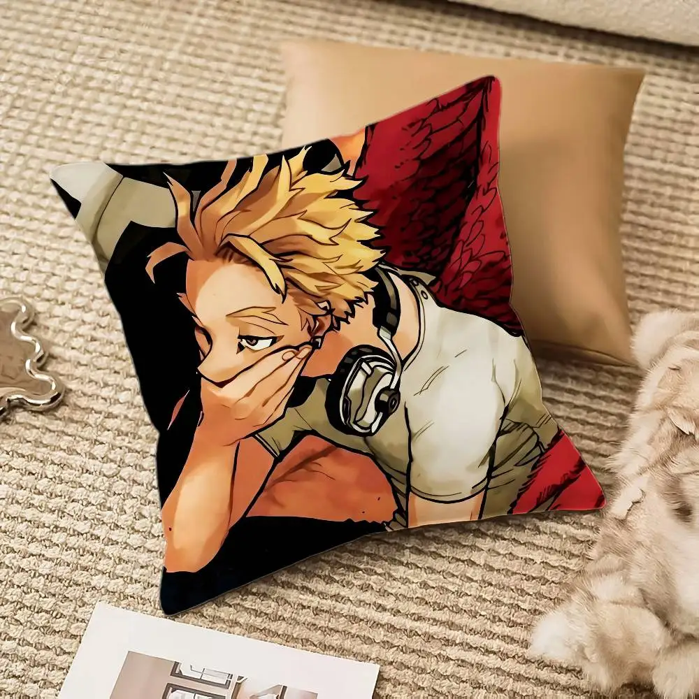 Anime H-Hero Academia H-Hawks Pillow Case Anti-dustmite Invisible zipper Sofa Bed