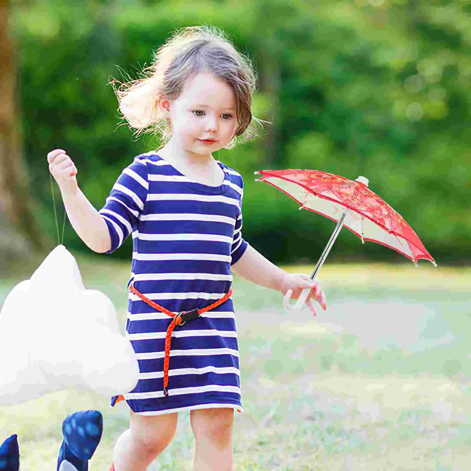 6 Pcs Decorative Parasol Mini Lace Umbrella Wedding Photo Prop Toddler Parasols Bouquet