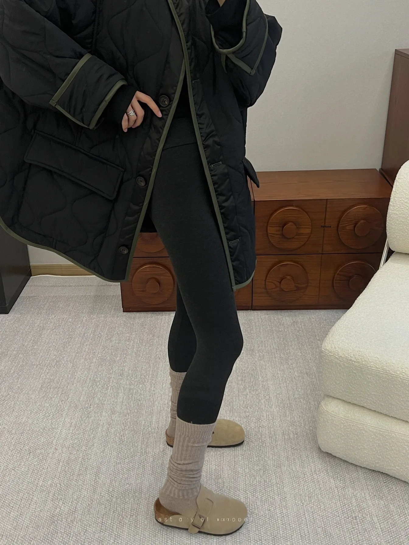 

LDOO OP Camere, тонкие леггинсы Fce, наша серия, леггинсы «Тепло и апей», брюки с девятью очками, женские модные зимние брюки