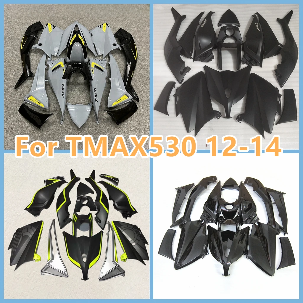 For YAMAHA 2012 2013 2014 TMAX 530 TMAX-530 TMAX530 100% Fit Injection ABS Plastic Motorcycle Fairings Kit Body Repair Bodywork